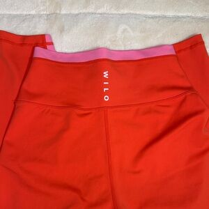 WILO Women's Leggings Orange & Pink Size Small